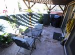 Patio seating and gas BBQ